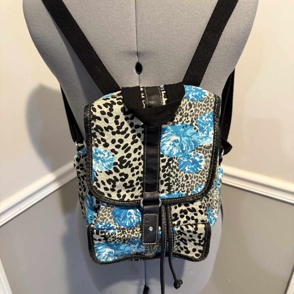 Lulu Floral Animal Print Bag Womens Backpack Lightweight Adjustable